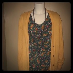 Target navy floral print dress